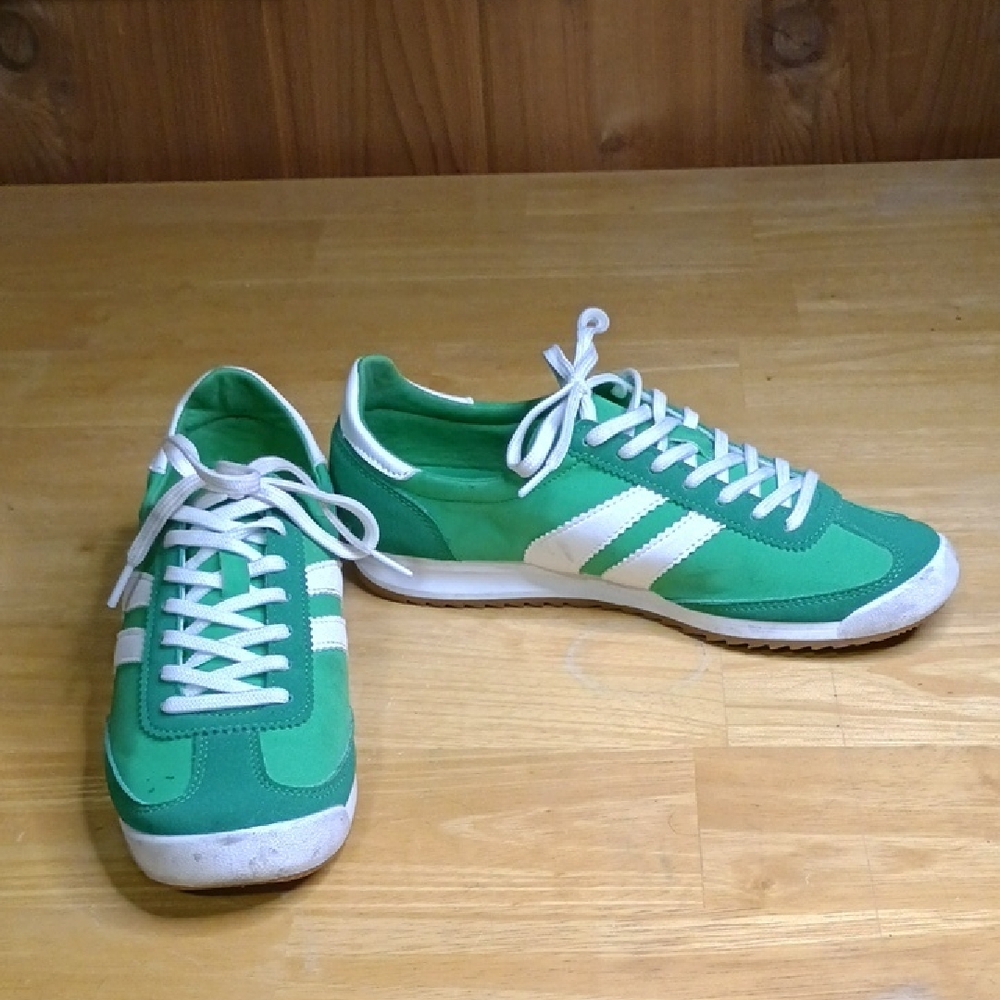 Madden Girl Green and White Lace-Up Women's Juniper Sneakers